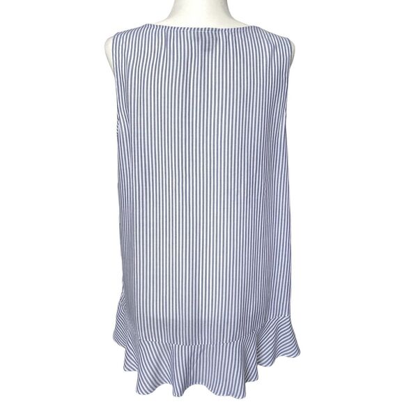 ANA A New Approach Womens Sleeveless Blouse Tank Tops Striped Size L - Set of 2 - Picture 7 of 11